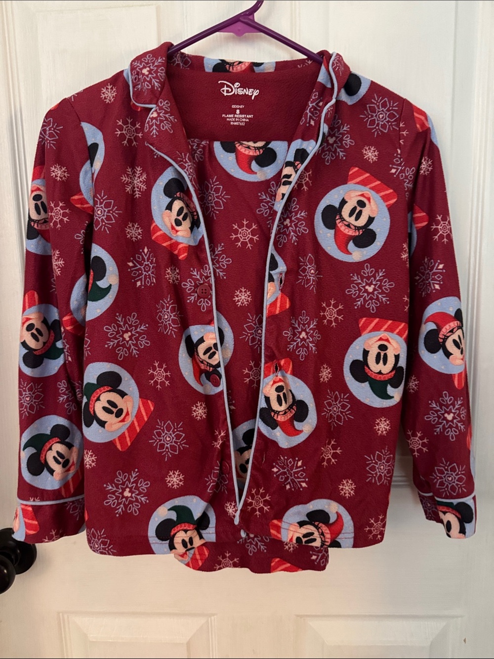 Disney Red Mickey Mouse Holiday Pajamas